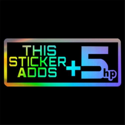 +5hp Black Car Window Truck Auto Laptop Wall Home Vinyl Sticker Decor Gift