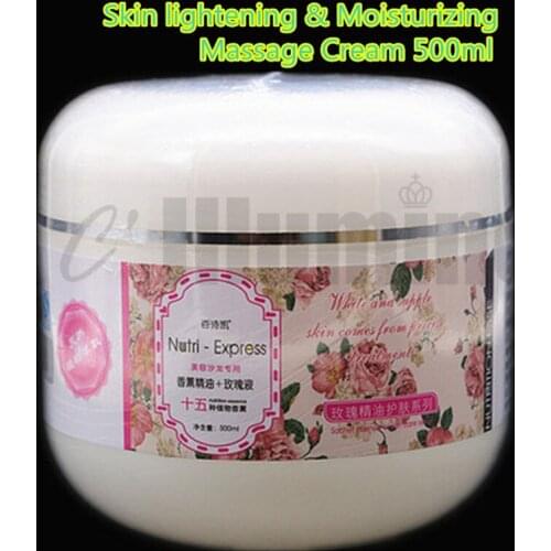 500ml Beauty Salon Aromatherapy Rose Essential Oil Massage Cream Bright skin Replenishment Mild Texture
