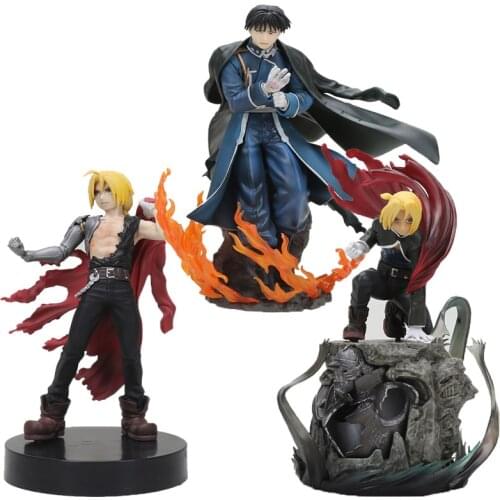 Anime Fullmetal Alchemist Figure toy Edward Elric Roy Mustang DXF PVC Action Figure Collection Brinquedos 16-23cm
