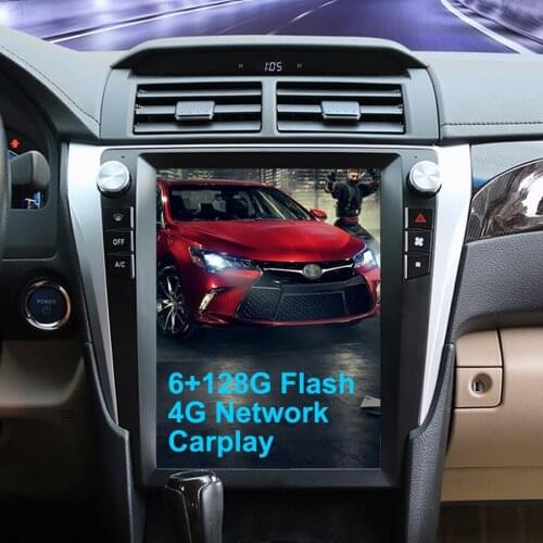 6gb Ram 128gb Rom 12.1" Tesla Screen Video Player Car Radio Multimedia For Toyota Camry Android GPS Autoradio 2Din
