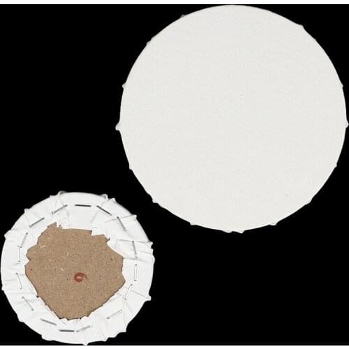 White Blank Panels Round Canvas Board Wooden Frame Art Artist Painting Crafts