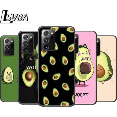 Cute Cartoon Avocado Food For Samsung A72 A52 A02 S A32 A12 A42 A51 A91 A81 A71 A41 A31 A21 S A11 A01 A03 Core UW Phone Case