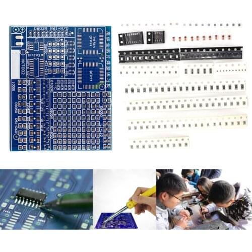 DIY Soldering Exercise Parts Resistor Diode Transistor Welding Practice Perfectly for Electronics Learners Students Dropship