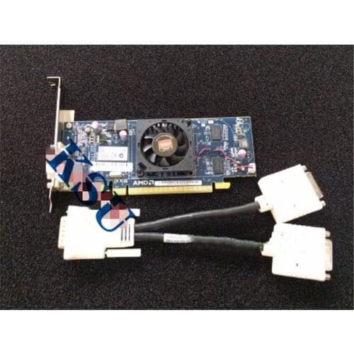 For HD6350 512M Graphic video Card Desktop dual screen display DVI+VGA ports with DMS-59 Pin to Dual VGA/DVI Video Cable