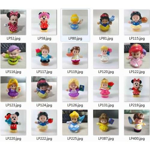 Fisher Little 2.5inch Mini People Boy Girl Princess Prince Mouse Figures Cartoon Figures Kids Toys gift - Your Choice