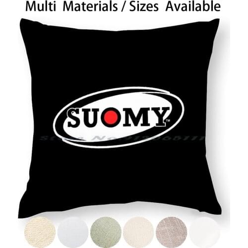 Race Helmets Pillow Case Throw Pillow Cover Cotton Linen Flax Sport Motorcycle Gp Helmet Suomy Creative Trending Vintage Gift