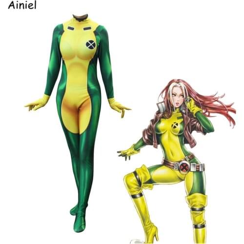 X-Men Rogue Anna Marie Phoenix Mystique Storm Cosplay Costumes Zentai Bodysuit Suit Jumpsuit Halloween Costumes Women Kids Adult