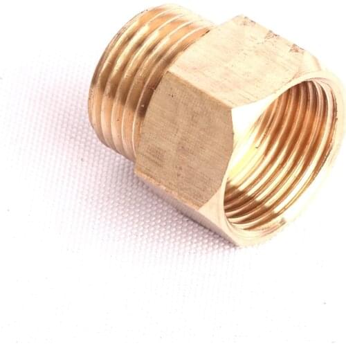 2pcs Inner Diameter 22mm to 1/2 Inch Male Thread Brass Converter Connector Green Thumb Copper Fitting