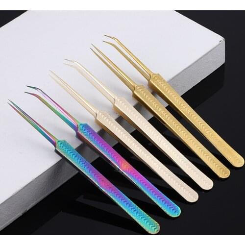Salmon straight tweezers/oblique tweezers