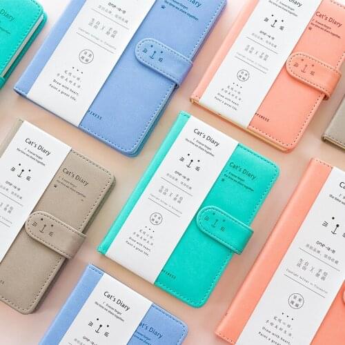 Cute Cartoon Notebook Checkerboard Student Diary Carry Notebook