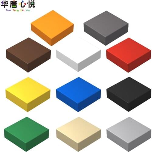 MOC 3070 Accessories 1x1 Light Panel 20PCS/Set Flat Tile Assemble Parts Building Blocks Childs Gifts Educational Toys Accessory