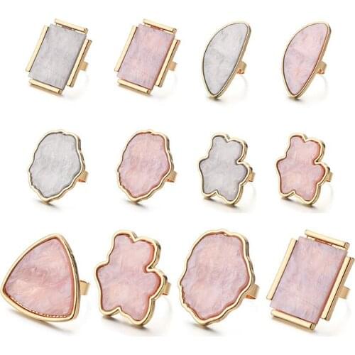 Marble Finger Ring Nail Art UV Gel Polish Palette Manicure Painting Tools