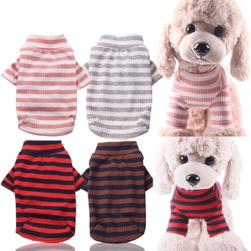 Bottom shirt, spring and summer new dog clothes, cat clothes, all sets of stretch cotton comfortable bottomed pet dog clothes