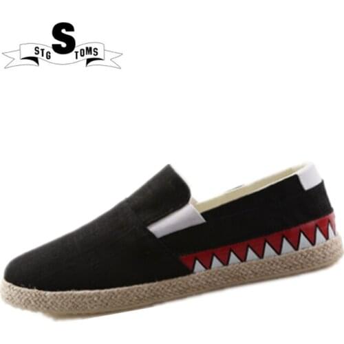 New Arrival Spring Autumn Canvas Shoes for Men Flat Loafers Footwear Breathable Comfortable Slip Moccasins Walking Shoes tm0049