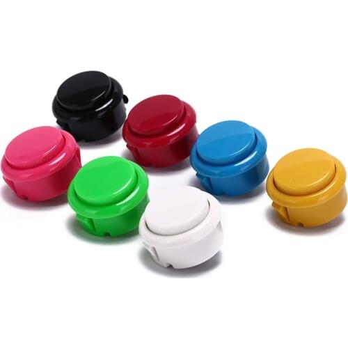 10 Pcs New Arcade copy Sanwa Button Games Buttons Replace Parts of 10 Colors Games Parts Accessories