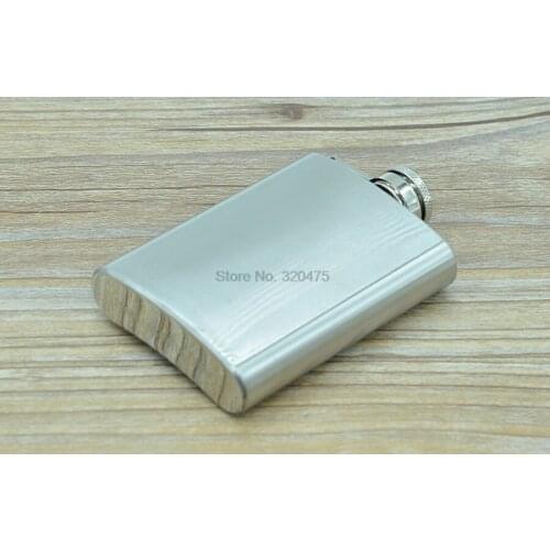 By dhl 100pcs Hip Flask 3.5oz Stainless Steel Portable Liquor Wine Hip Flask Whisky Alcohol Cap Funnel Drinkware