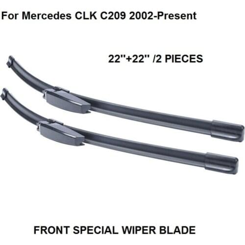 Windscreen Wiper For Mercedes CLK C209 2002-Present 22''+22'' Auto Wipers Blade Accessories Windshield