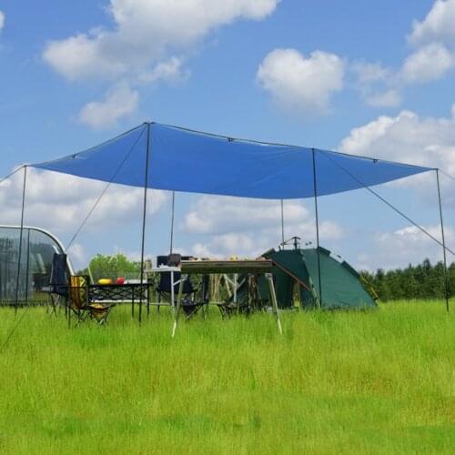4.5x6m Sun Shelter Tent Tarp for Beach Waterproof Shade Outdoor Camping Hammock Rain Fly Pool Tarpaulin Garden Awning Canopy