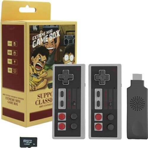 TV Video Game Console Built in 628 Classic Games Mini Retro Console with 2Pcs Wireless Controller consolas de videojuegos