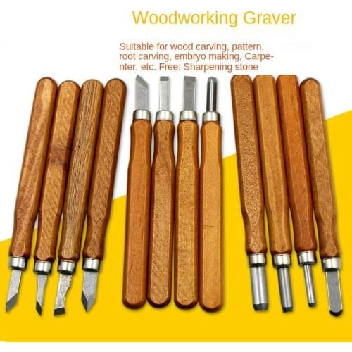 12pcs/set Wood Carving Chisel Knife for Basic Wood Cut DIY Detailed Woodworking Hobby Art Craft Nicking Cutter Gouges Hand Tools