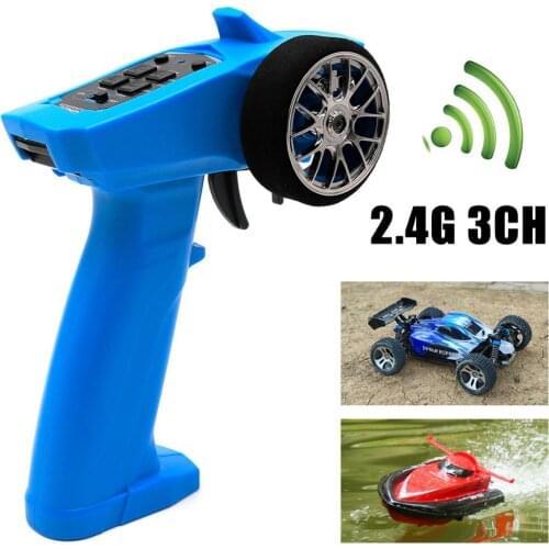 2.4GHz 3CH Digital Radio Remote Control Transmitter + Receiver for RC Car Boat