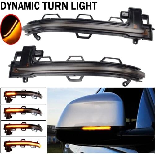 2pcs For BMW X4 G02 2018 2019 2020 Dynamic Turn Signal Light LED Side Rearview Mirror Sequential Indicator
