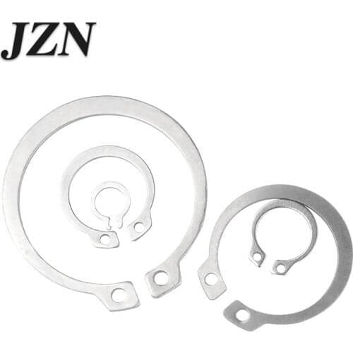 304 material stainless steel C-type circlip shaft card outer card shaft with snap ring spring retaining ring snap ring M3 -32mm