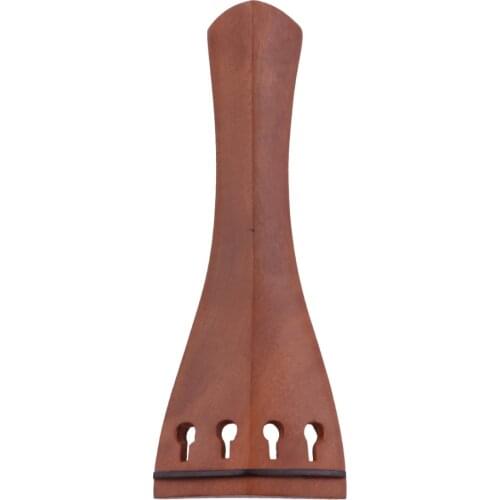 4/4-3/4 Brown Jujube Wood Violin Fine Tuner Tailpiece Big with Tail Rope