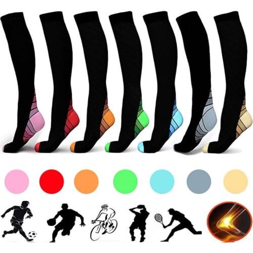 7 Styles Men Professional Compression Socks Breathable Travel Activities Fit For Nurses Shin Splints Flight Travel Socks