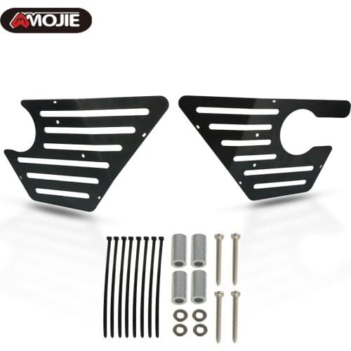 R NINE T Airbox Side Cover For BMW R NINET Pure Racer Scrambler Airbox Frame Cover Black Side Protection With Screw R NINE T R9T