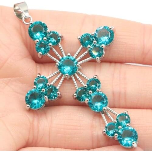 35x25mm Anniversary Big Round Created Golden Citrine Red Blood Ruby CZ For Womans Dating Silver Pendant