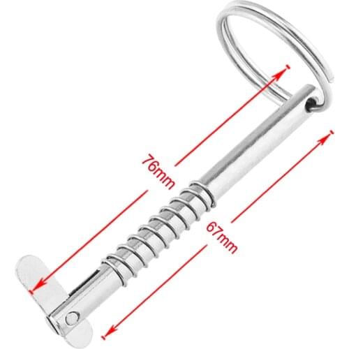 Marine Stainless Steel Quick Release Pin Fit For Boat Top Deck Hinge - Boats Hinge Pin Boat Accessories, 5x76mm