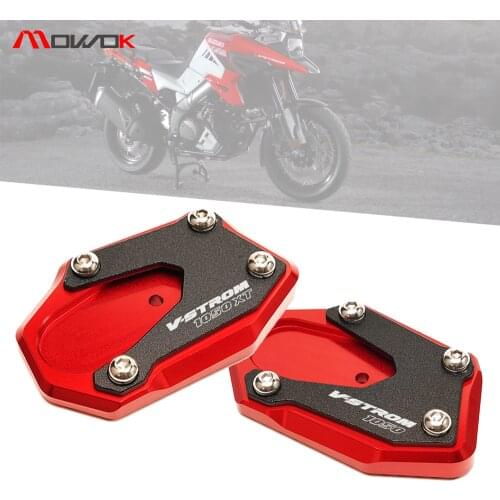 For SUZUKI V-STROM 1050XT VSTROM 1050 VSTROM1050 2019-2021 2020 Motorcycle Kickstand Foot Side Stand Extension Pad Support Plate