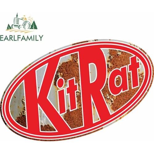 EARLFAMILY 13cm x 8.7cm Rusty Kit Rat Funny Parody Design for Rat Look Vinyl Car Sticker Window Bumper Trunk Decal