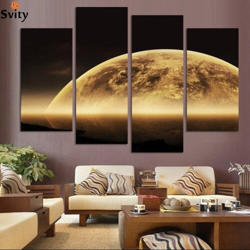 Earth Map From the Space ,Large Modern Canvas Oil Painting Wall Art ,Free Shipping Worldwide dy-158 simulation painting
