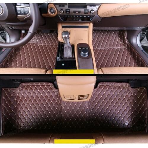 Lsrtw2017 fiber leather car floor mat for lexus es200 es250 es300 es350 es260 2006-2020 2018 2017 2016 2015 2014 2013 2012 2019