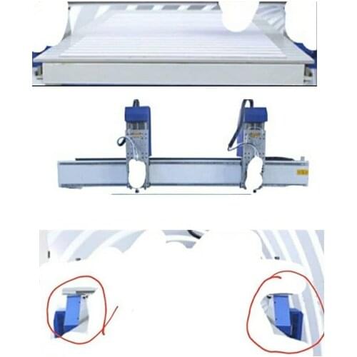 Gantry and two heads, two blue holders and desktop ship to zhejiang for buyers agent Mr.Huang