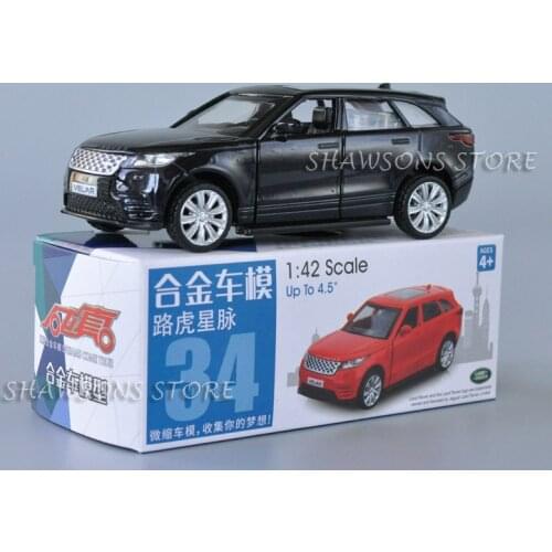 1:42 Scale Diecast Car Model Rover Velar SUV Miniature Replica Pull Back Toy