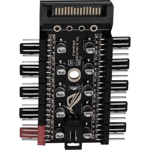 Motherboard 4-Pin PWM Hub FAN HUB Computer Temperature Control Speed Control Panel Chassis 4Pin Fan Extension Cable