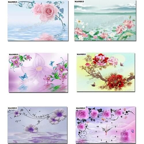 New Diamond Embroidery Flower series DIY Diamond Painting Cross Stitch Picture Rhinestones Full Square Diamond Mosaic BEC244