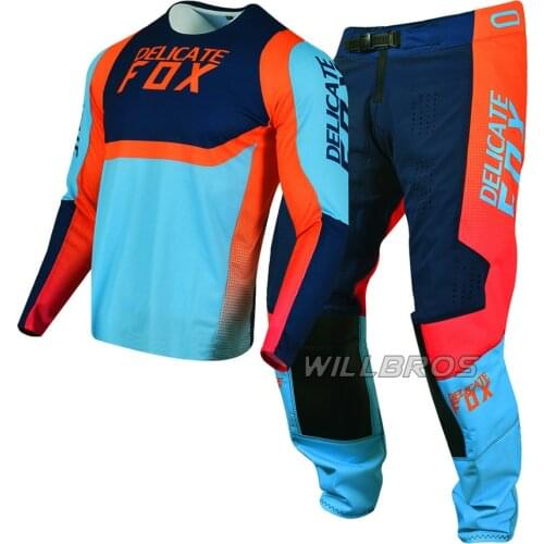 2021 New Arrival Delicate Fox 360 voke Mountain Bicycle Offroad Racing Suit Motorcycle Motorbike Jersey Pants Mens Kits