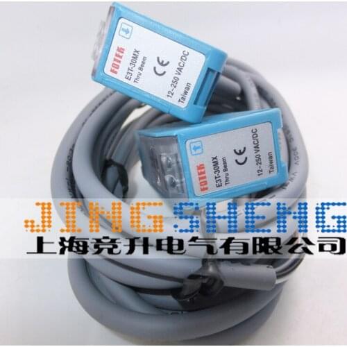 E3T-30MX (E3T-30MX+BR-1) Original & New FOTEK Beam Photoelectric Switch Sensor
