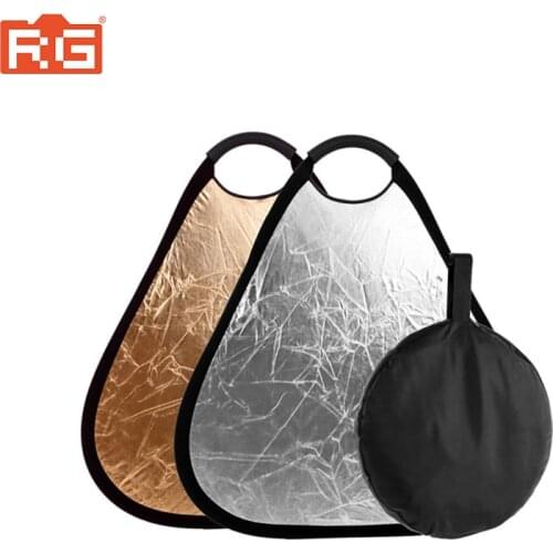 2in1 60cm Gold/Silver Reflector Portable Folding Handheld Studio Photograph Reflector With bag