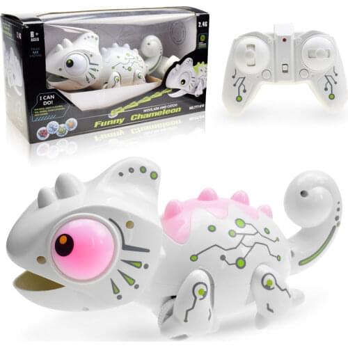 RCtown Remote Control Chameleon 2.4GHz Pet Intelligent Toys Robot For Children Kids Birthday Gift Funny RC Animals Toy