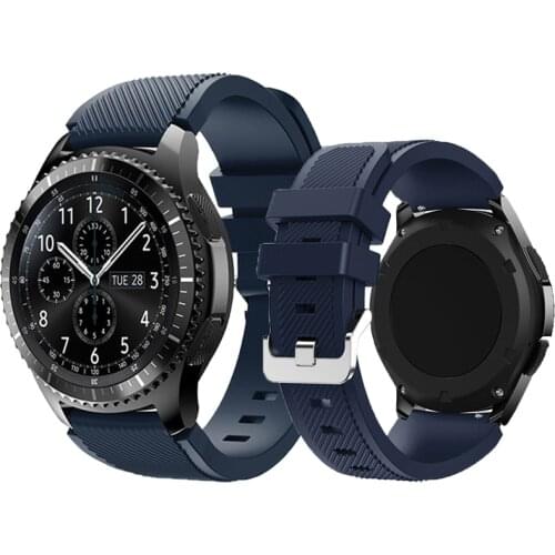 Silicone 22mm Strap For Samsung Galaxy watch 3 46mm Gear S3 Frontier Galaxy Active 2 46mm bracelet For Huawei GT/2/2e band Belt