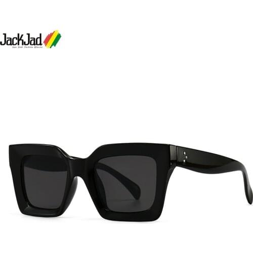 JackJad 2021 Fashion Cool 4S130 Square Style Tint Candy Sunglasses For Women Men Vintage Classic Brand Design Sun Glasses Shades