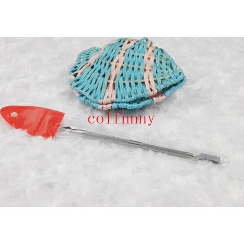 1000pcs Cuticle Pusher High Quality Stainless Steel Double Sided Finger Dead Skin Push Nail Cuticle Pusher Manicure Care Tool