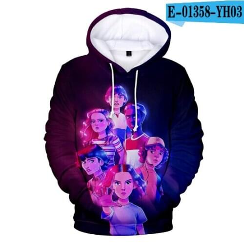 3D Stranger Things Printed kids Hoodie Fashion Winter Autumn Men/Women Hoodies Sweatshirts High Quality Tops Pullover