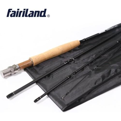 9ft/2.7M 4 Sections 5/6 Carbon Fly Fishing Rod 115g/4oz Saltwater/Freshwater Fly Rod with A-grade Cork Wood Handle