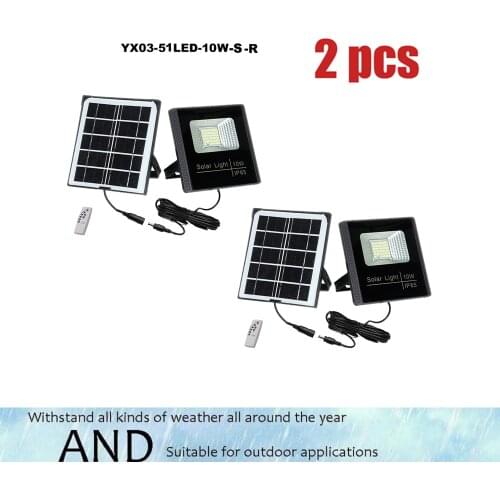 2pcs 51leds Solar Light smart on at night Powered Street Lamps Garden Outdoor Energy Lighting Waterproof IP65 Wall Lights sepera